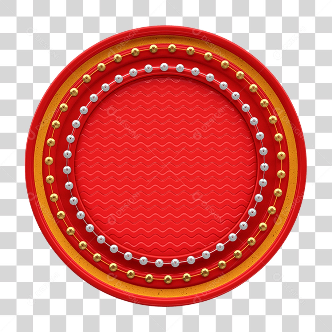 3D Element Circular Plate Round PNG Transparent