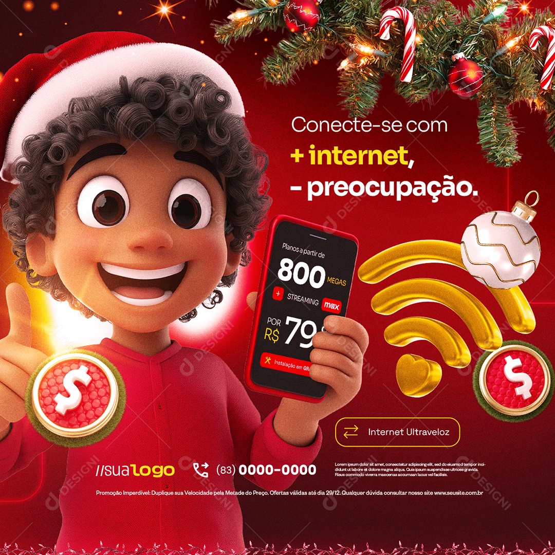 Black Friday Provedor de Internet Assine Agora Social Media PSD Editável