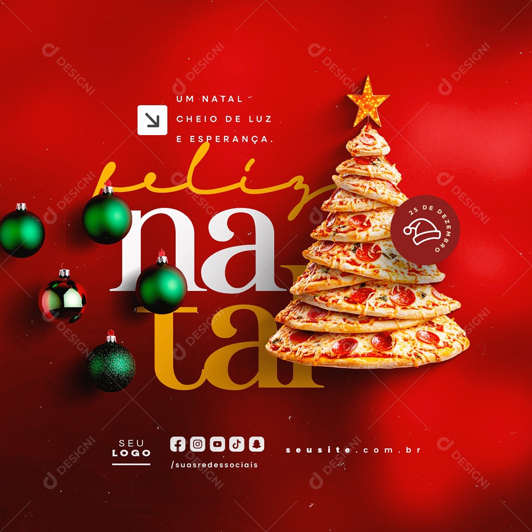 Merry Christmas 25 December Social Media PSD Editable