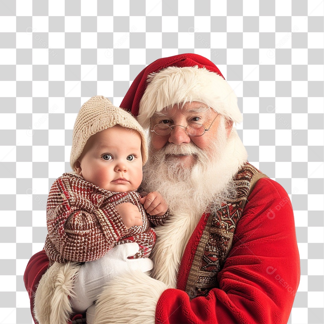 Santa Claus with Neném PNG Transparent