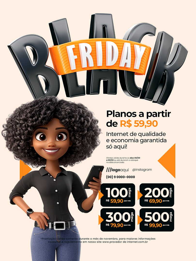 Motion Black Friday Internet Encarte Planos Social Media After Effects Editável