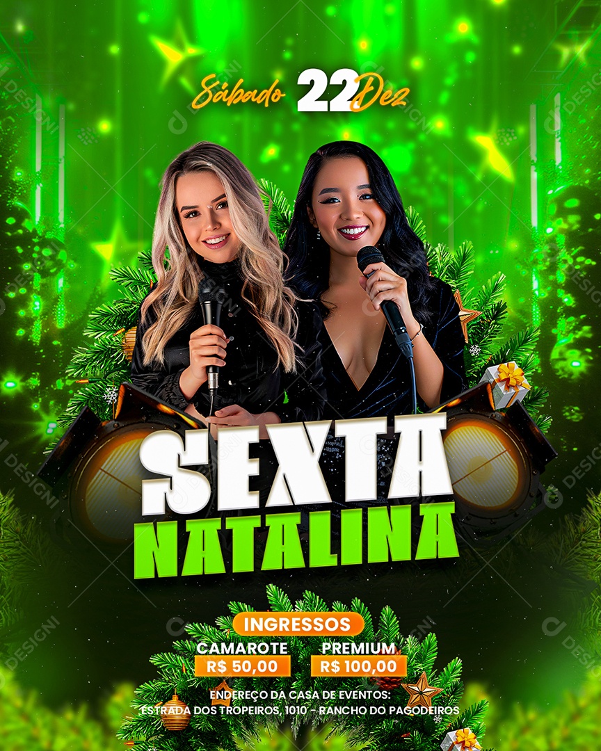 Flyer Buteco Sextaneja Social Media PSD Editável