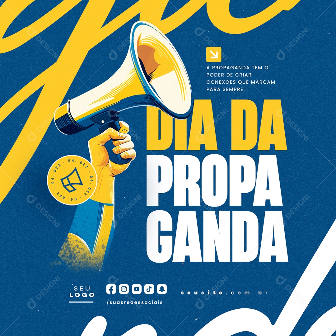 Dia da Propaganda 04 de Dezembro Social Media PSD Editável