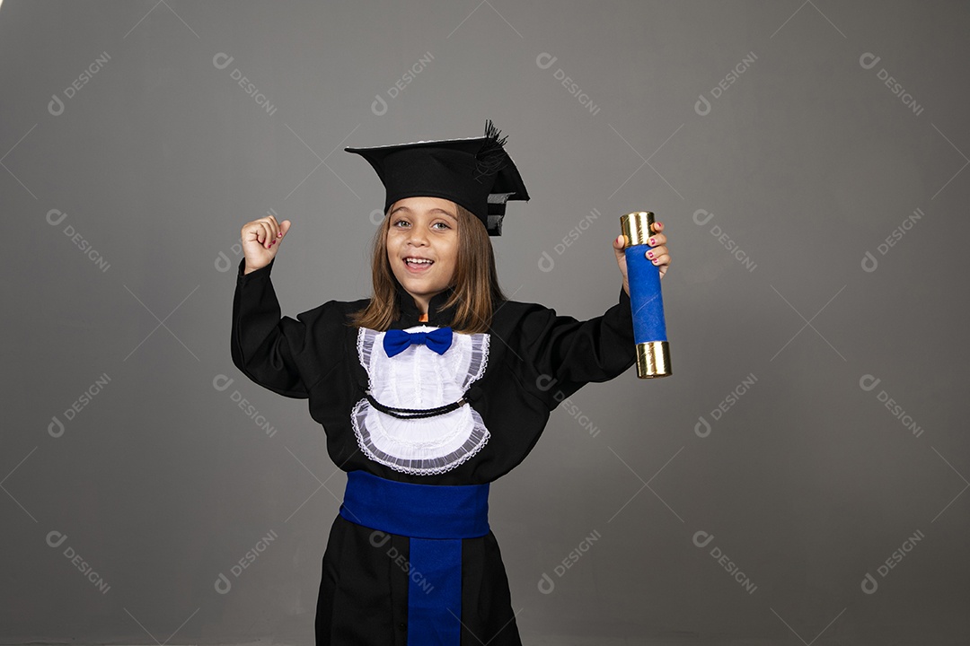 A beautiful girl with graduation beak