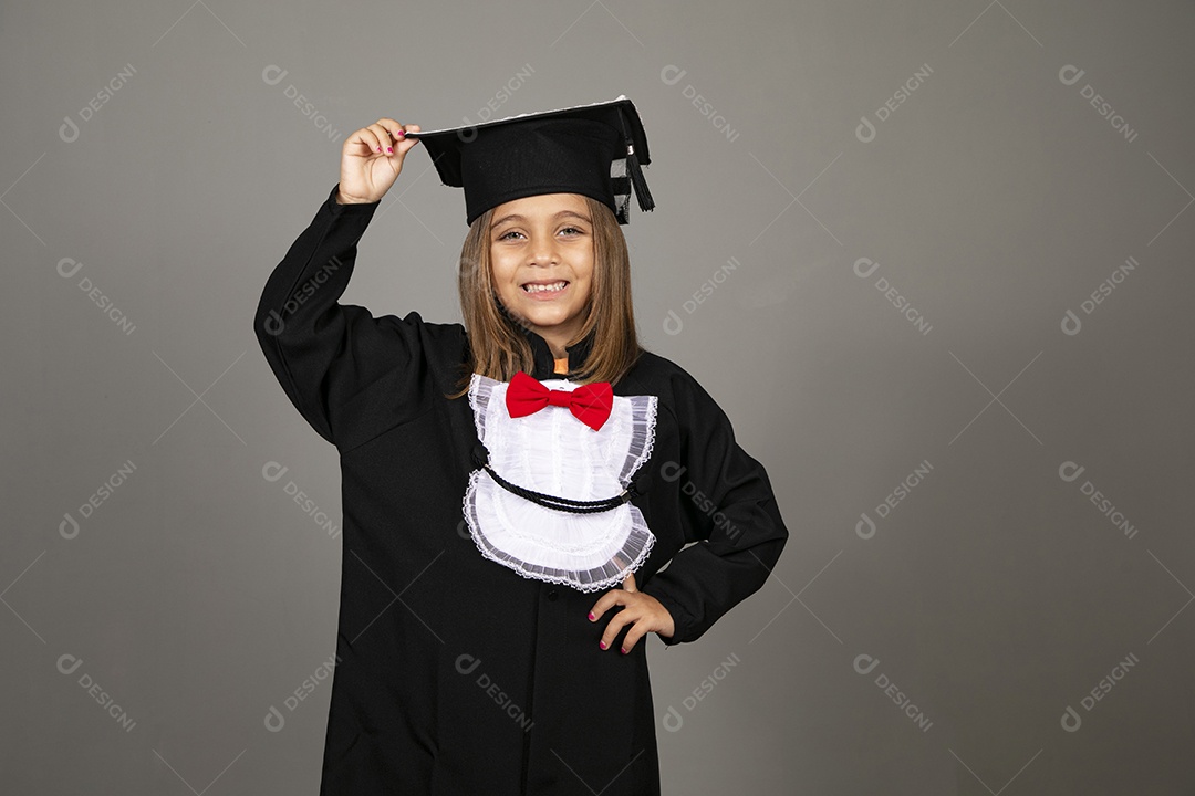 Cute girl with waist hands using beak