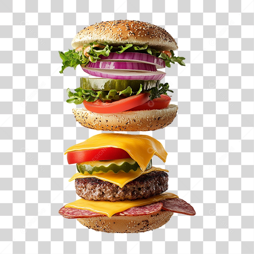 Hamburger PNG Lanche Transparent