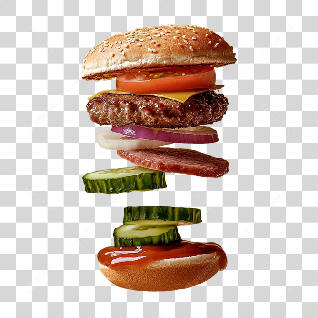 Hamburger PNG Lanche Transparent