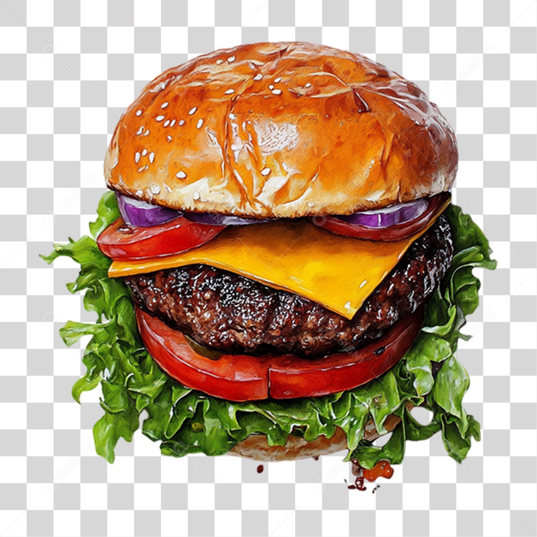 Hamburger PNG Lanche Transparent