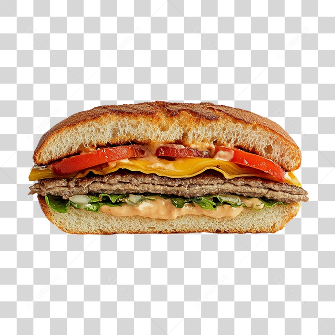 Hambúrguer Lanche PNG Transparente