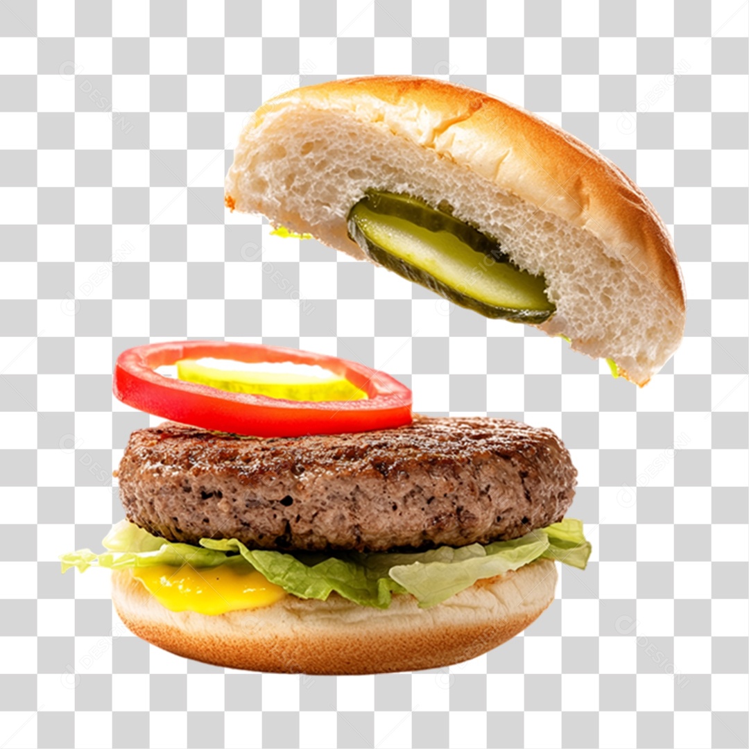 Hambúrguer Lanche PNG Transparente