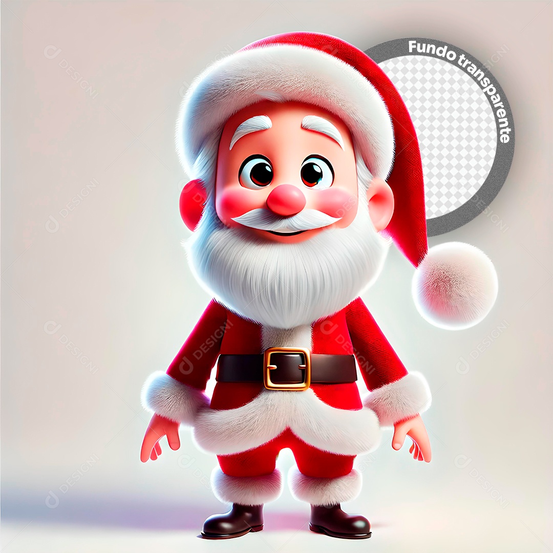 Character 3D Santa Claus for PSD Composition