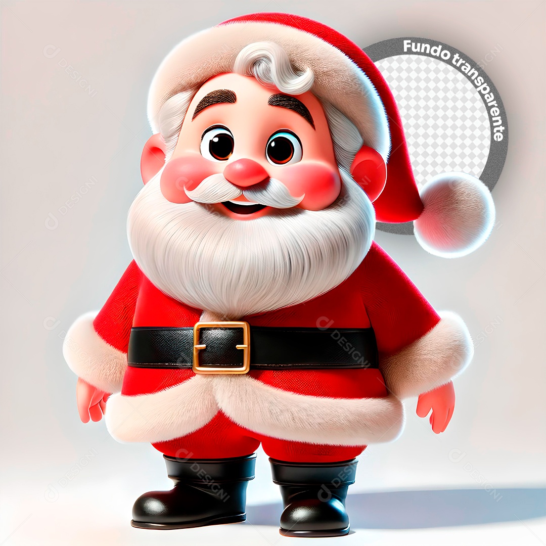 Character 3D Santa Claus for PSD Composition