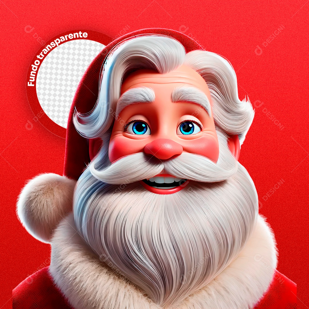 Character 3D Santa Claus for PSD Composition