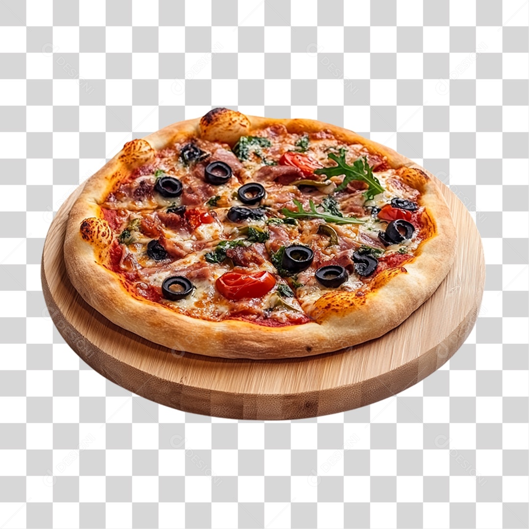 Pizza Vários Sabores PNG Transparente