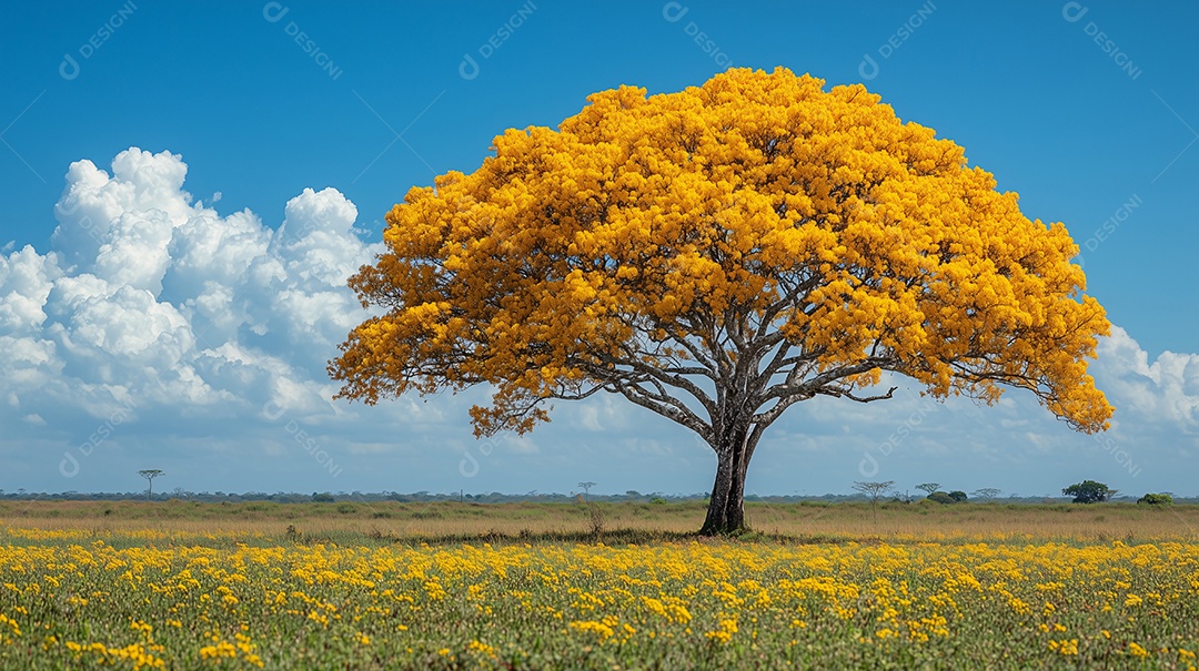 A beautiful yellow opê tree