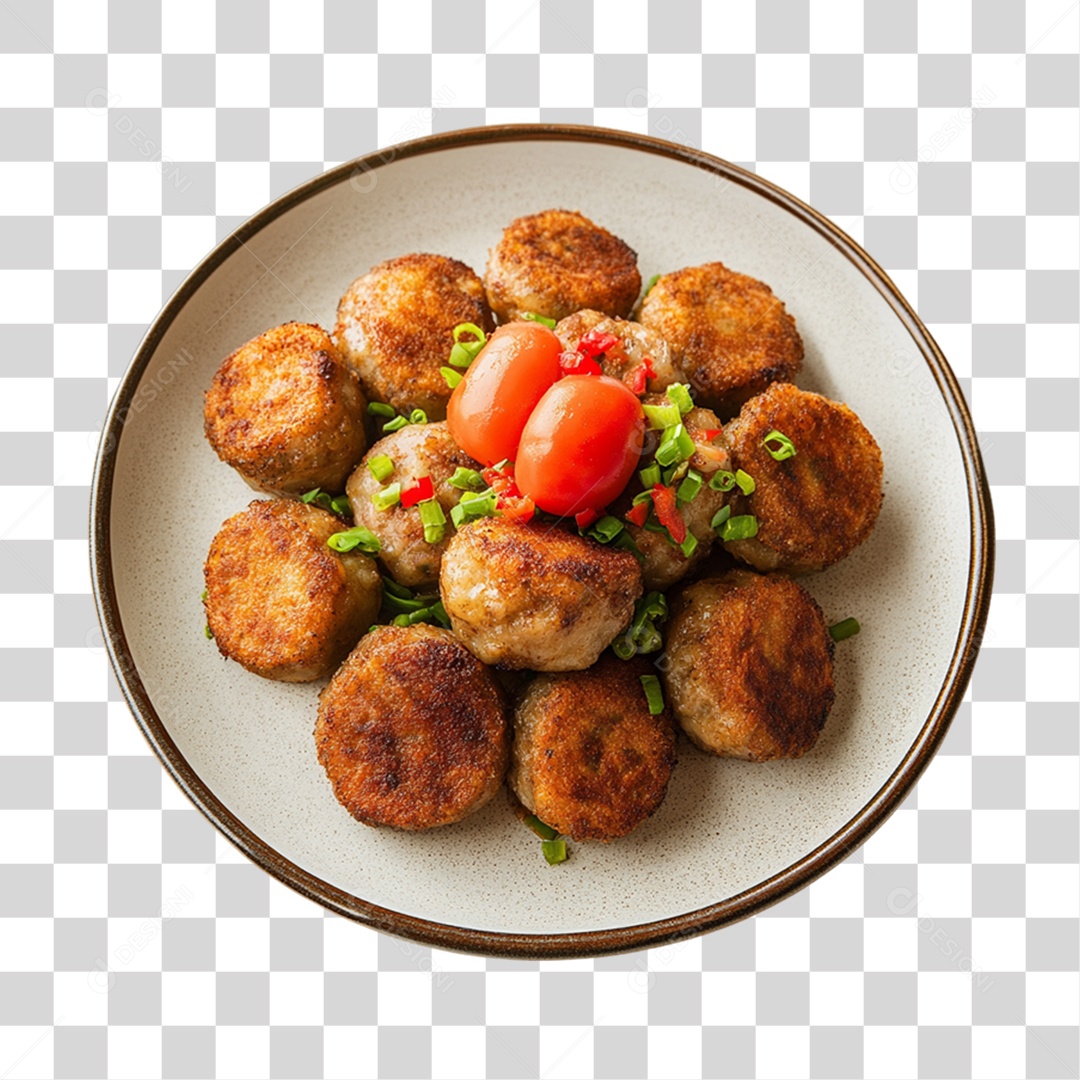 Bolinho de Carne Frito PNG Transparente