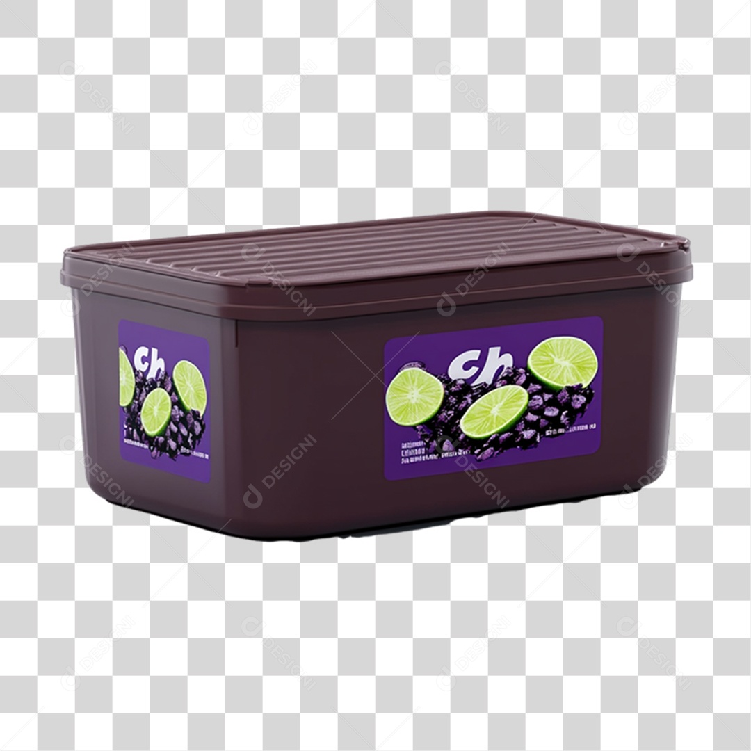 Pote de Açaí PNG Transparente