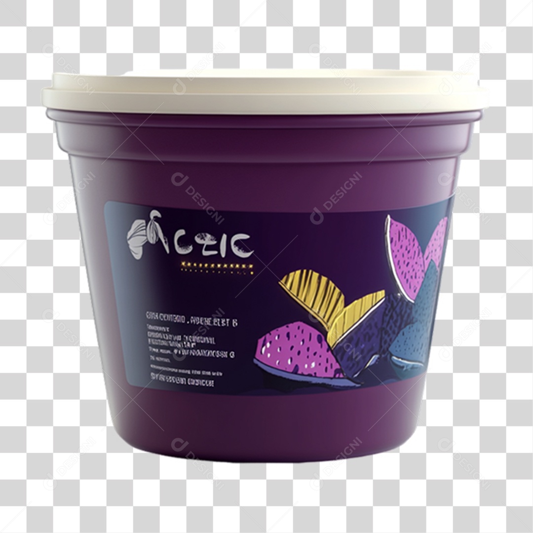 Pote de Açaí PNG Transparente