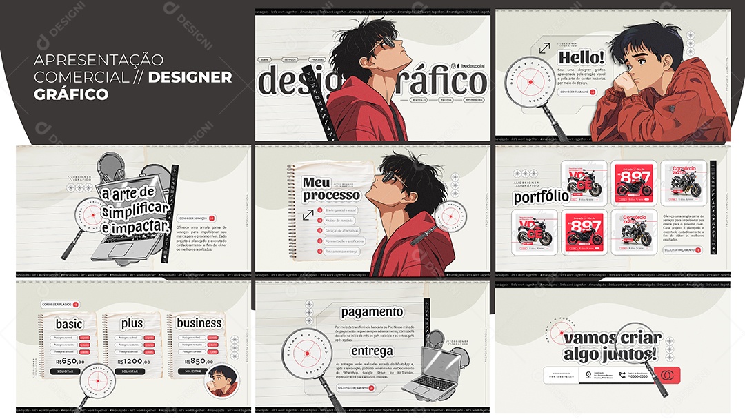 Commercial Presentation Graphic Designer PSD Editable