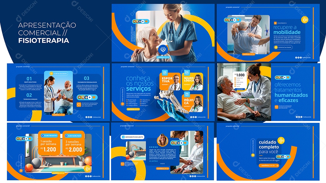 Presentation Commercial Physical therapy PSD Editable