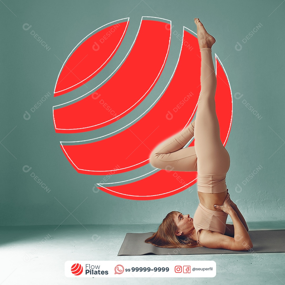 Pilates Physical therapy Social Media PSD Editable