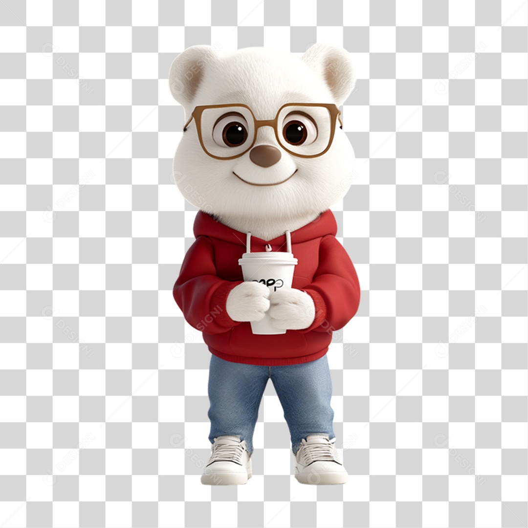 Mascote Pet com Roupa PNG Transparente