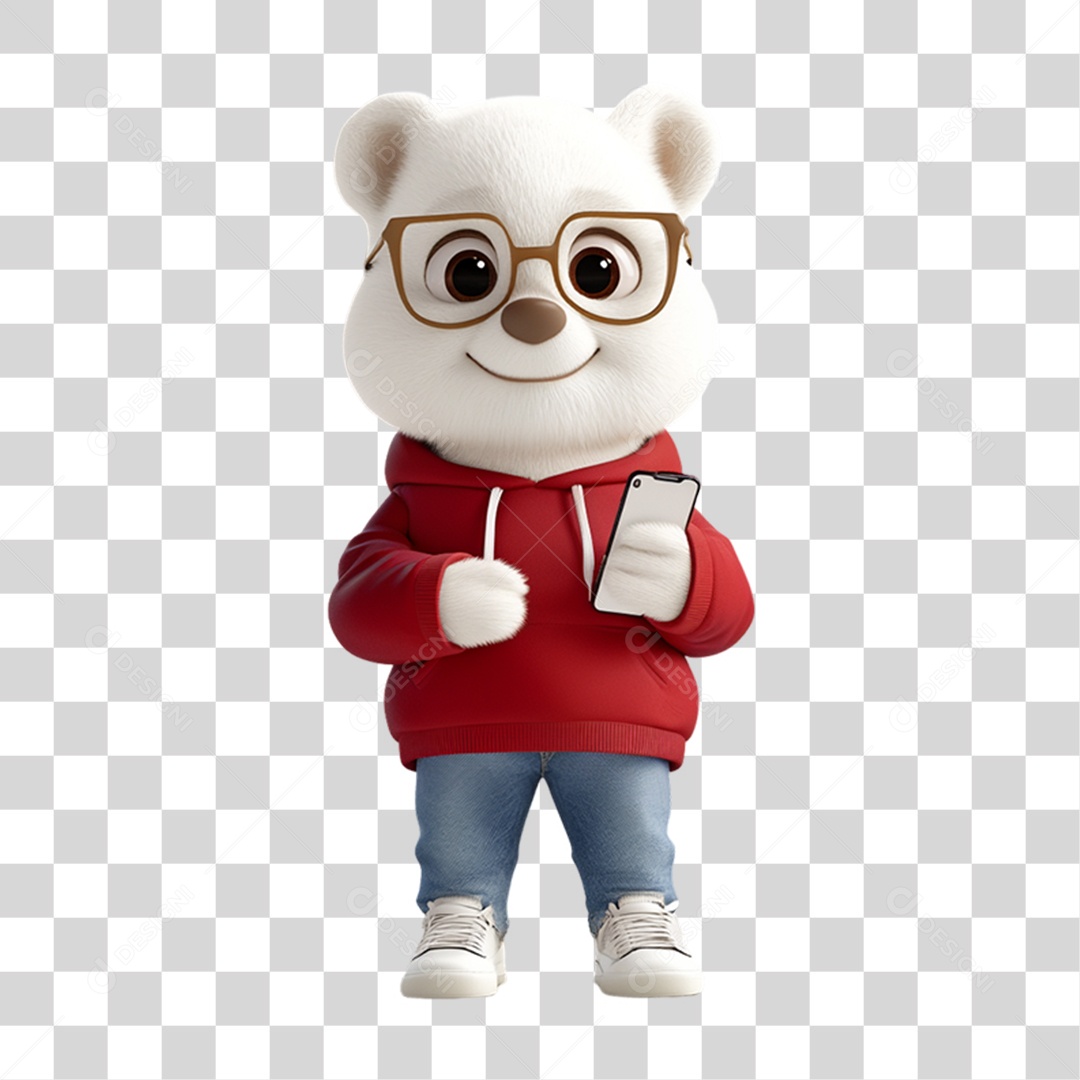 Mascote Pet com Roupa PNG Transparente