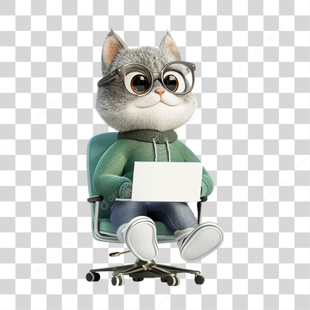 Mascote Pet com Roupa PNG Transparente