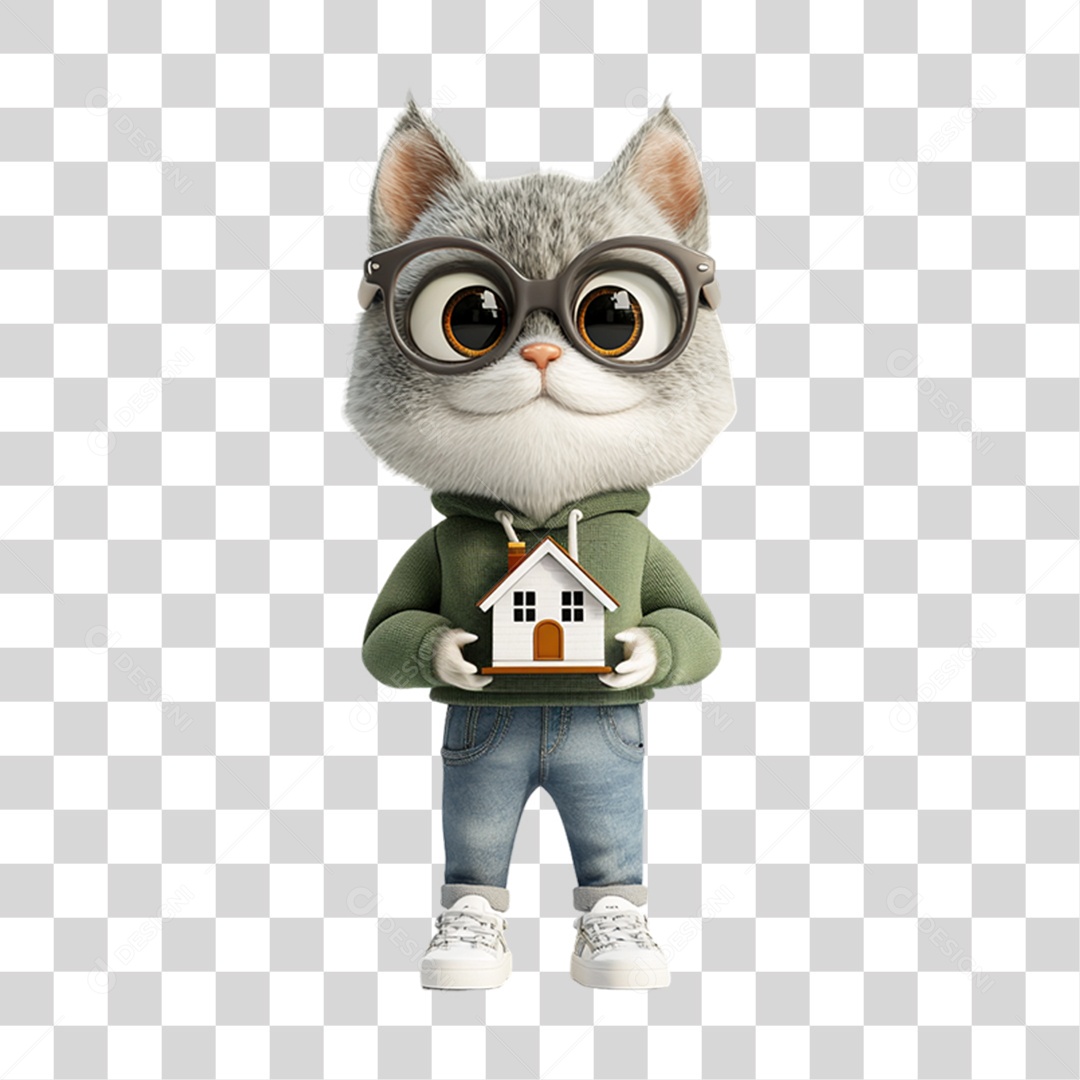 Mascote Pet com Roupa PNG Transparente