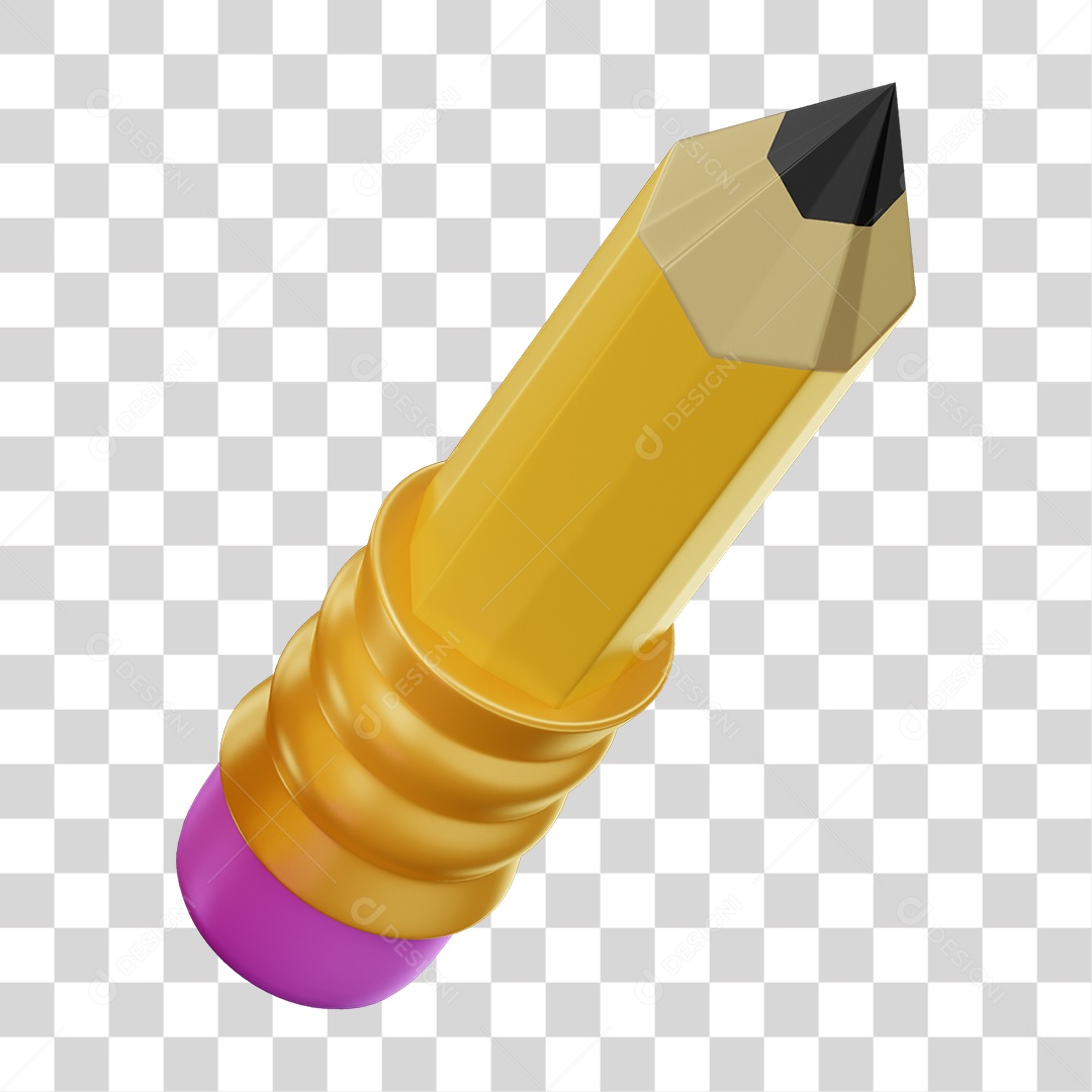 3D Element PNG Writing Pencils Transparent