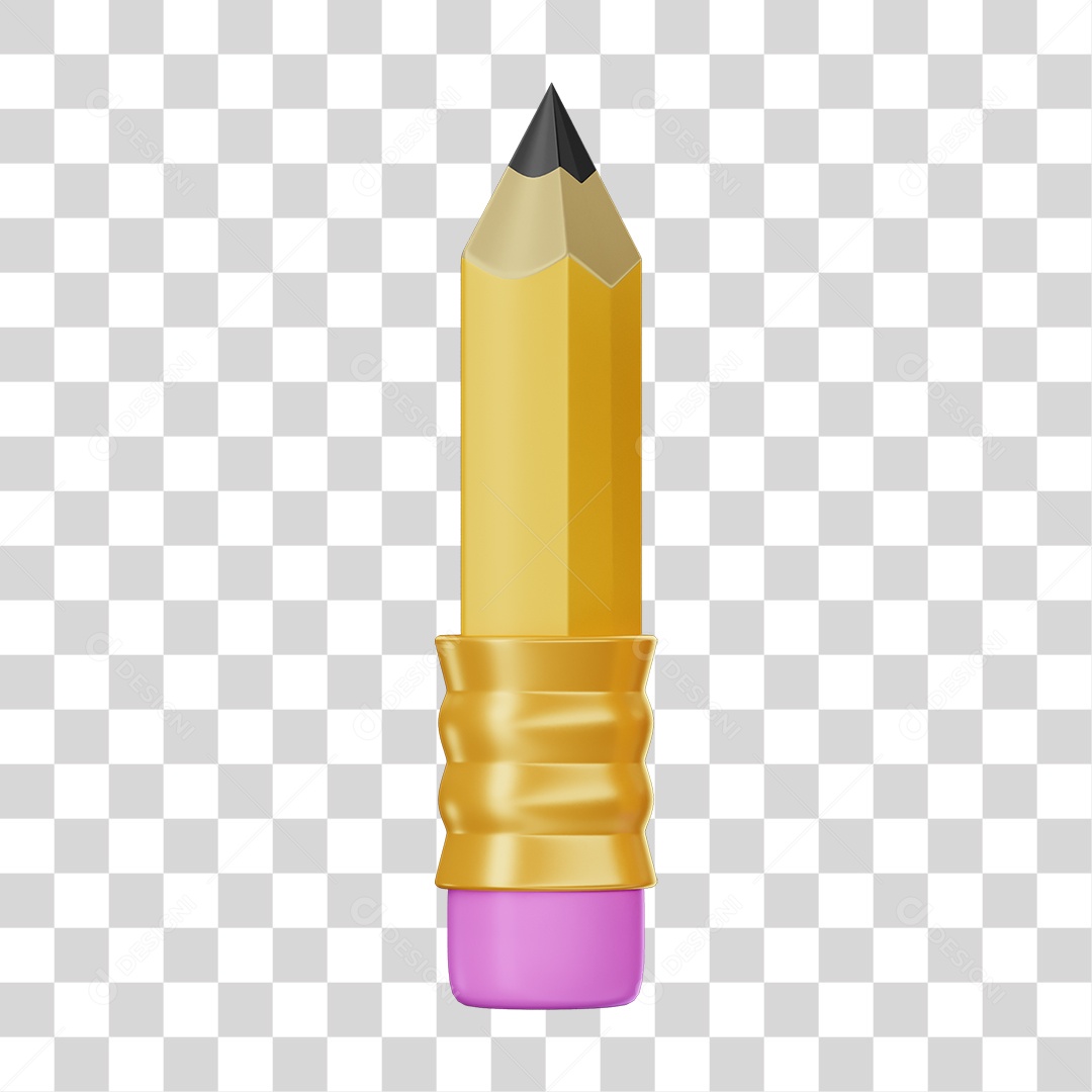 3D Element PNG Writing Pencils Transparent