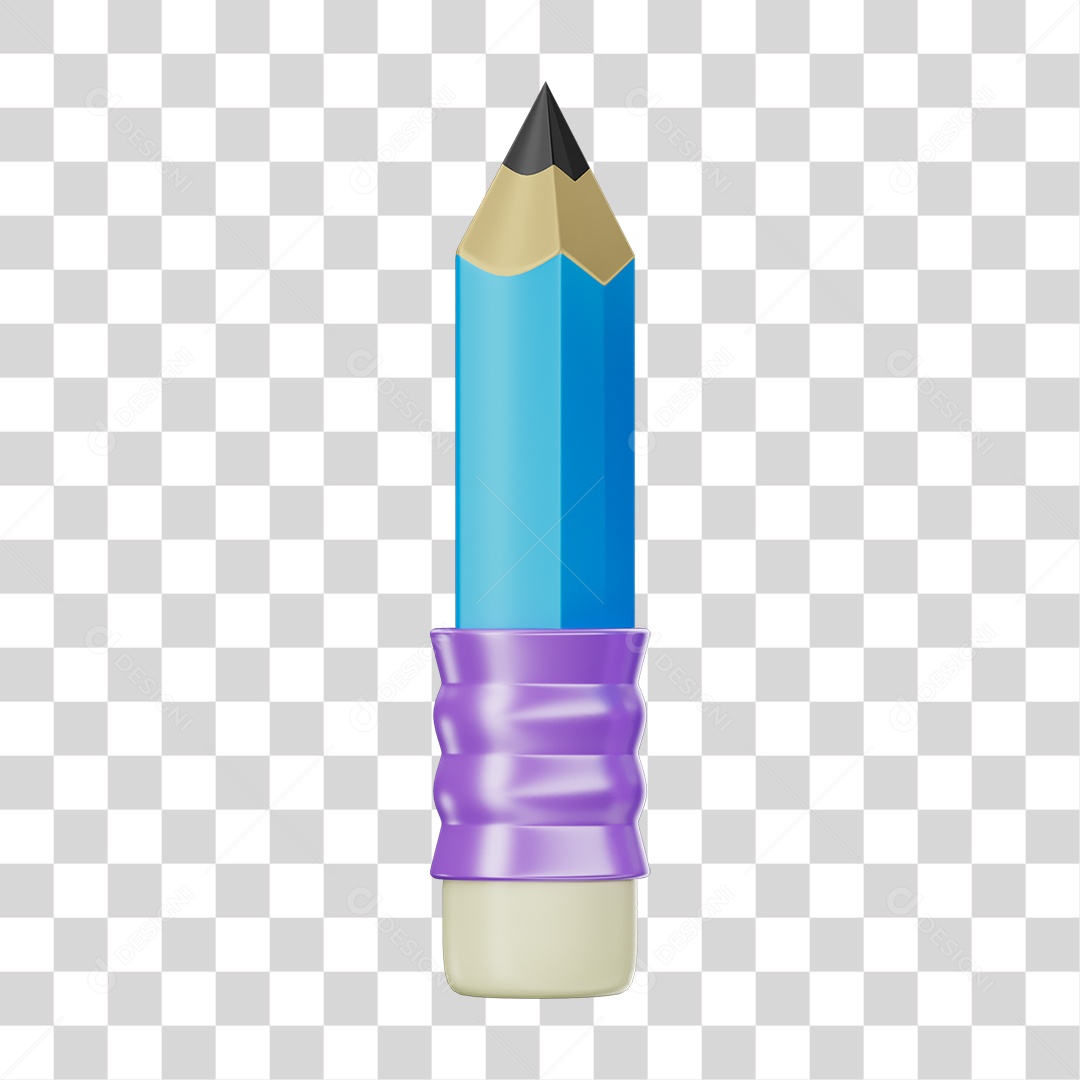 3D Element PNG Writing Pencils Transparent