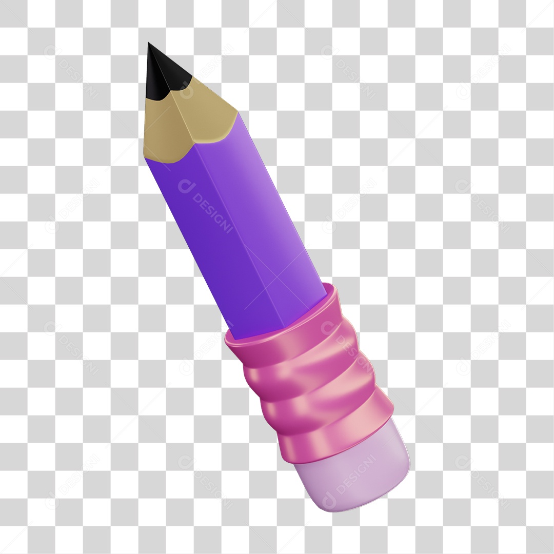 3D Element PNG Writing Pencils Transparent