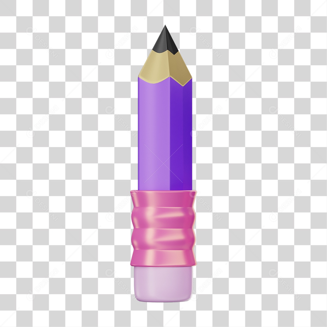 3D Element PNG Writing Pencils Transparent