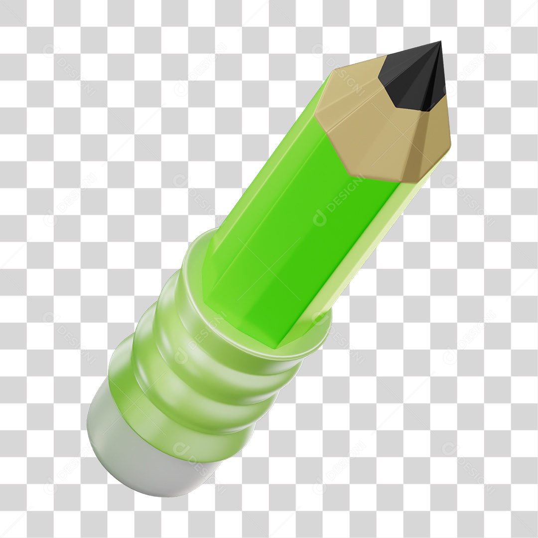 3D Element PNG Writing Pencils Transparent