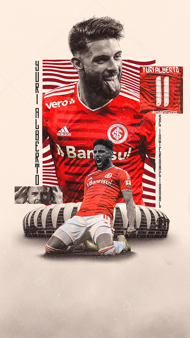 Story Flyer Player Football Social Media PSD Editable