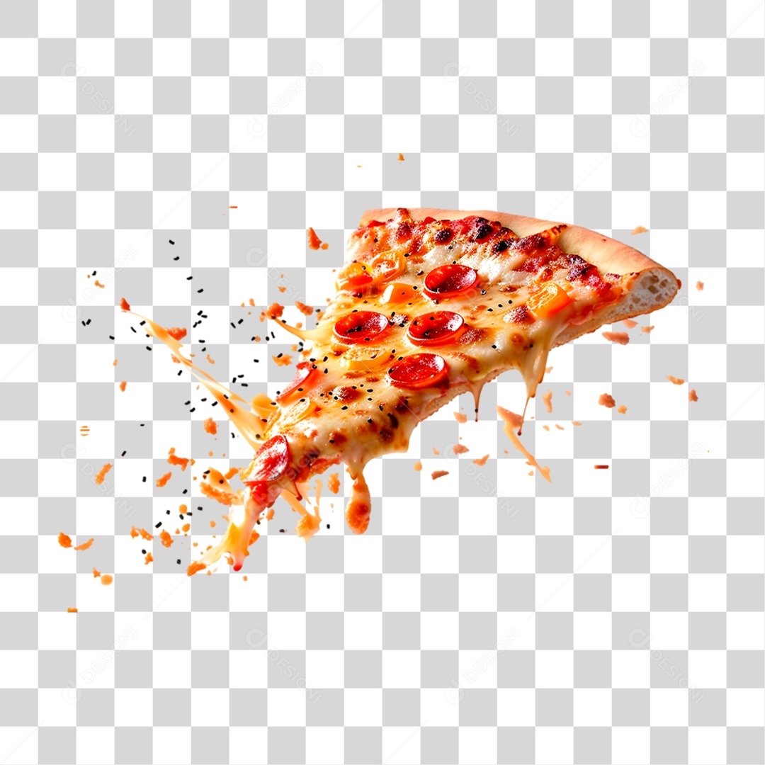 Fatia de Pizza PNG Transparente