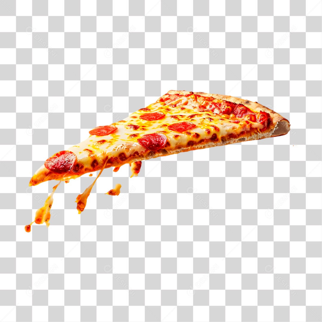 PNG 3D Pizza Slice Transparent