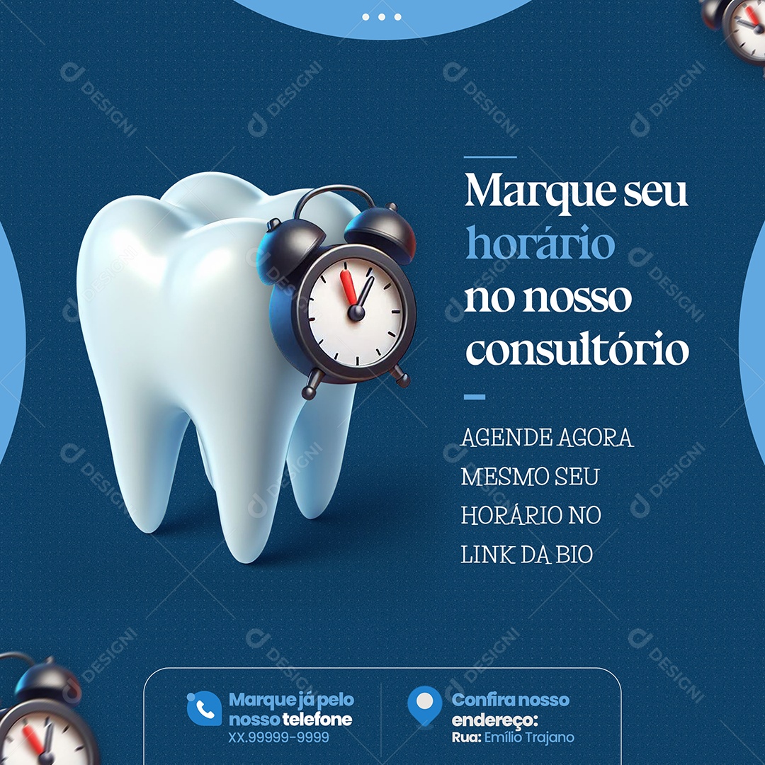 Post Dentist Mark Your Social Media PSD Consultation Editable