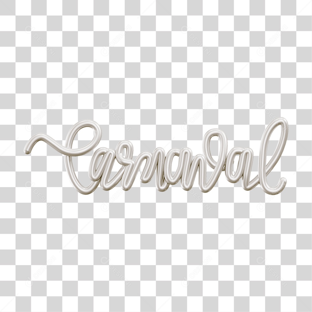 3D text Carnaval PNG Transparent