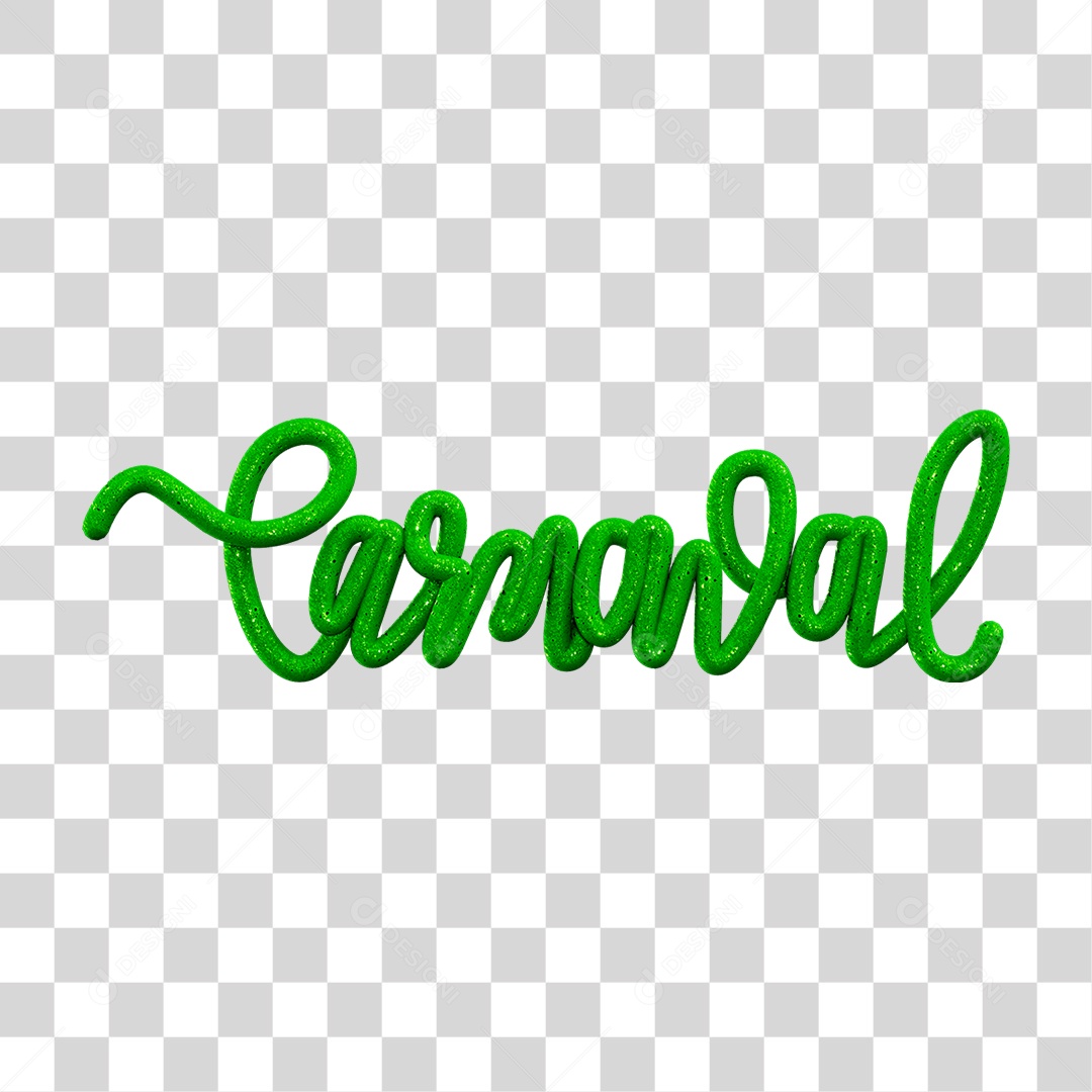 3D text Carnaval PNG Transparent