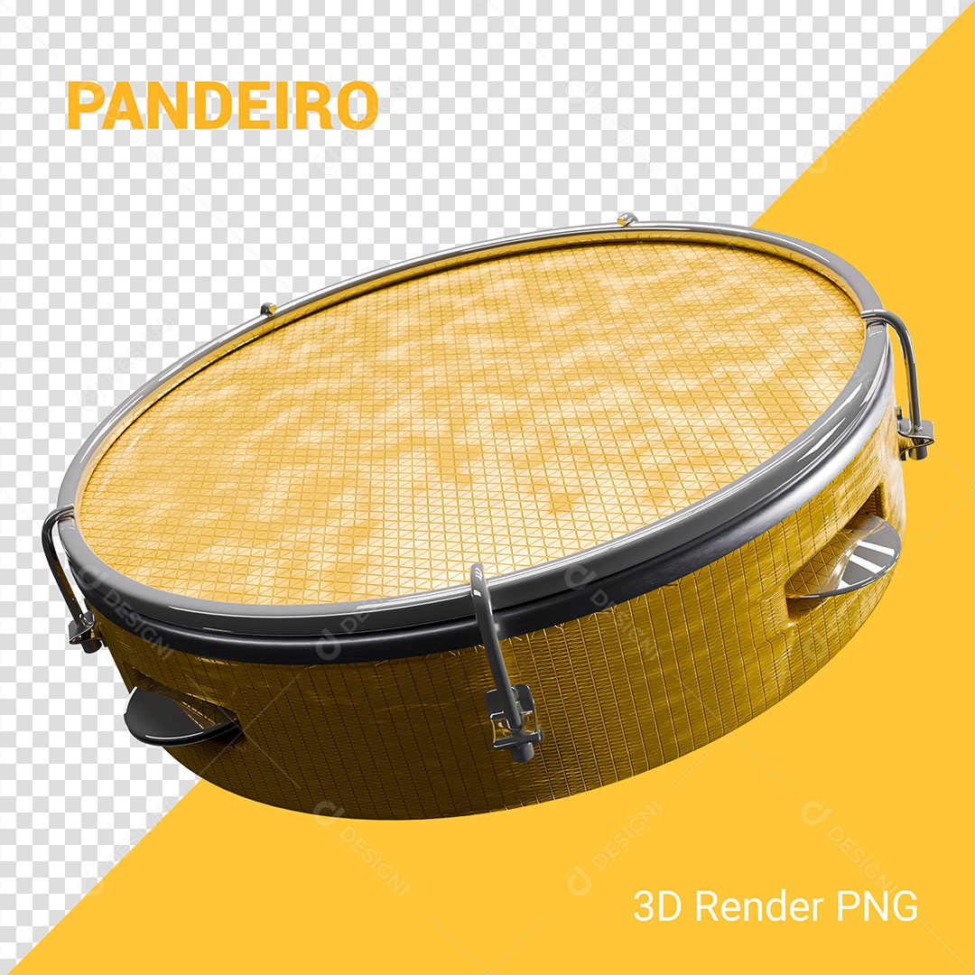 3D Element Yellow Lamb For PSD Composition