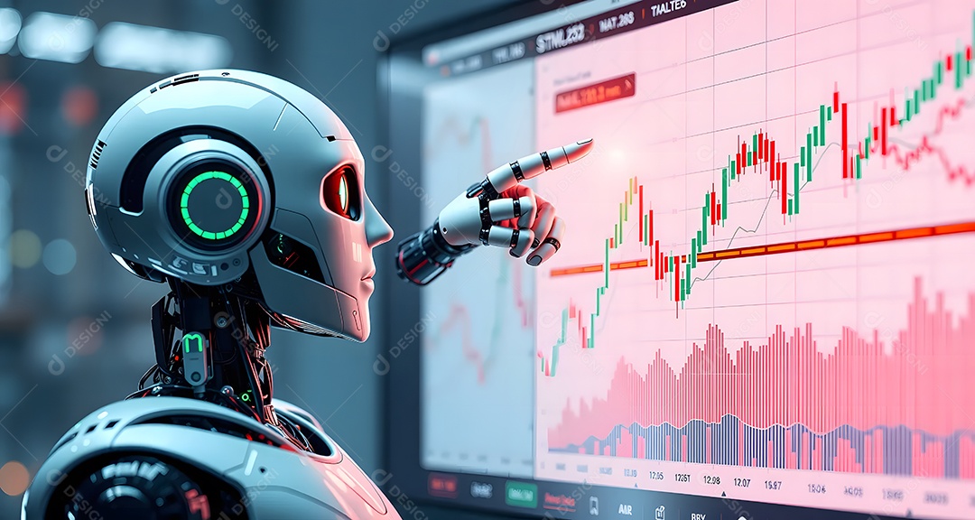 The AI artificial intelligence tool analyzes the stock market