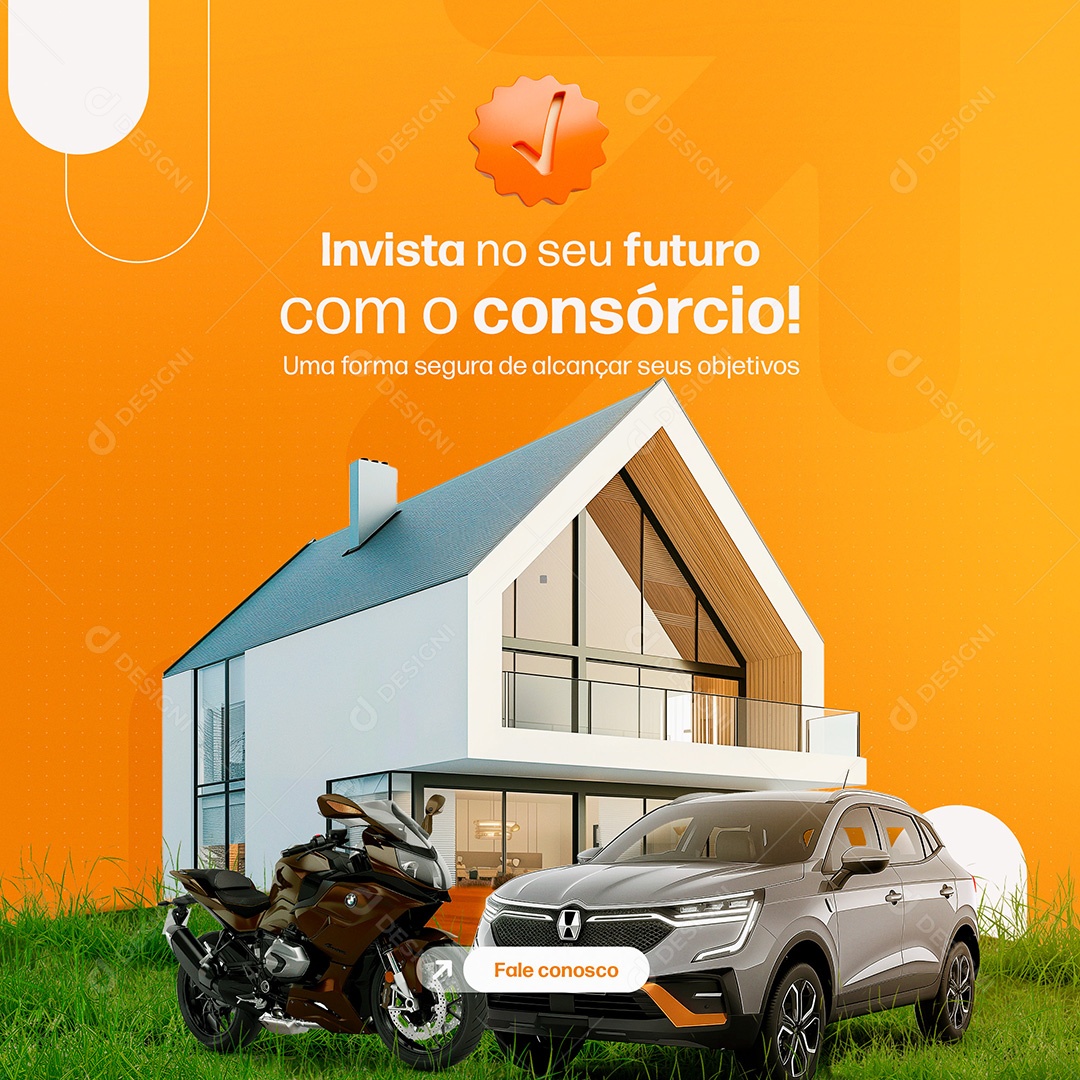 Imobiliária Invista no Seu Futuro Social Media PSD Editável