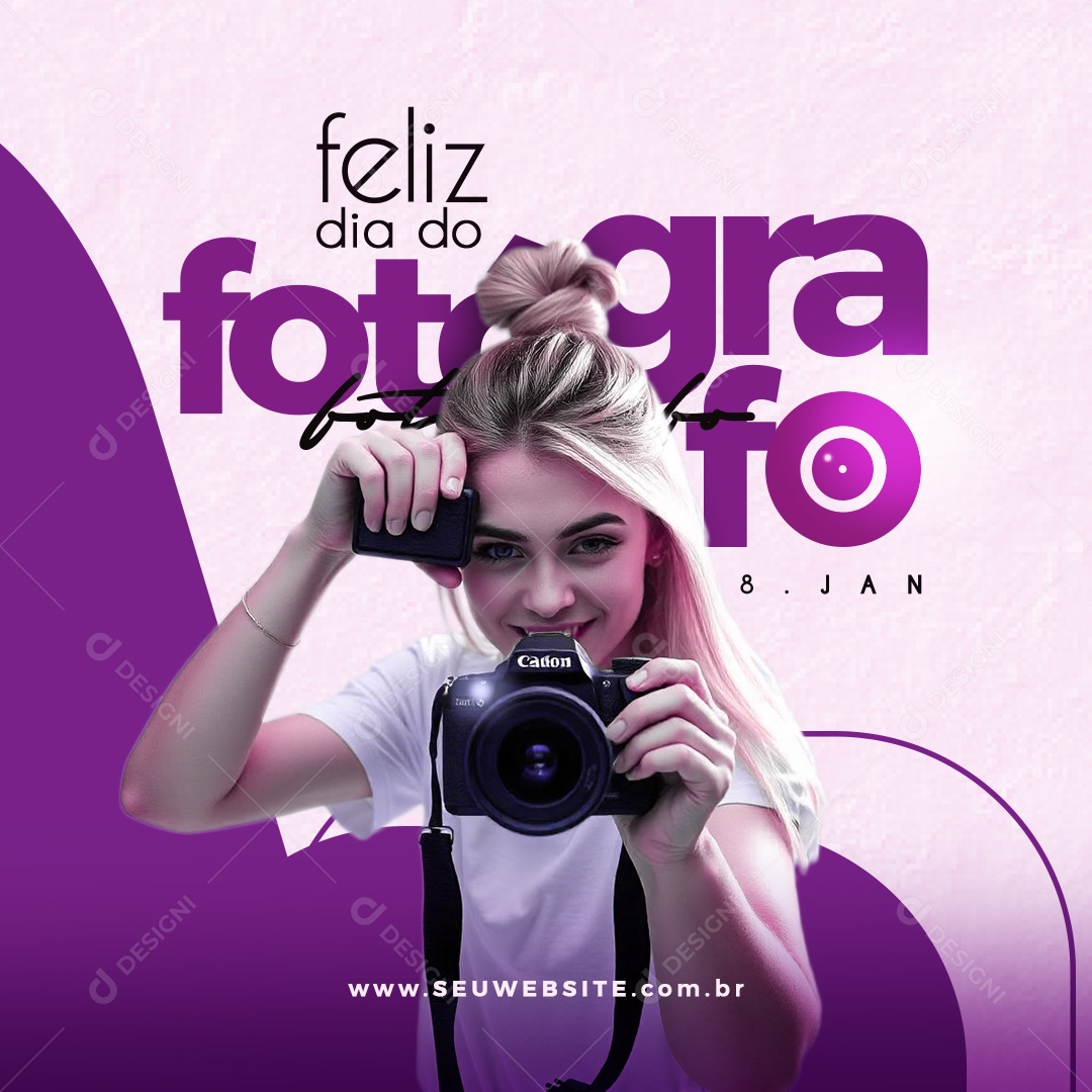 Photographer Day 08 January Social Media PSD Editable