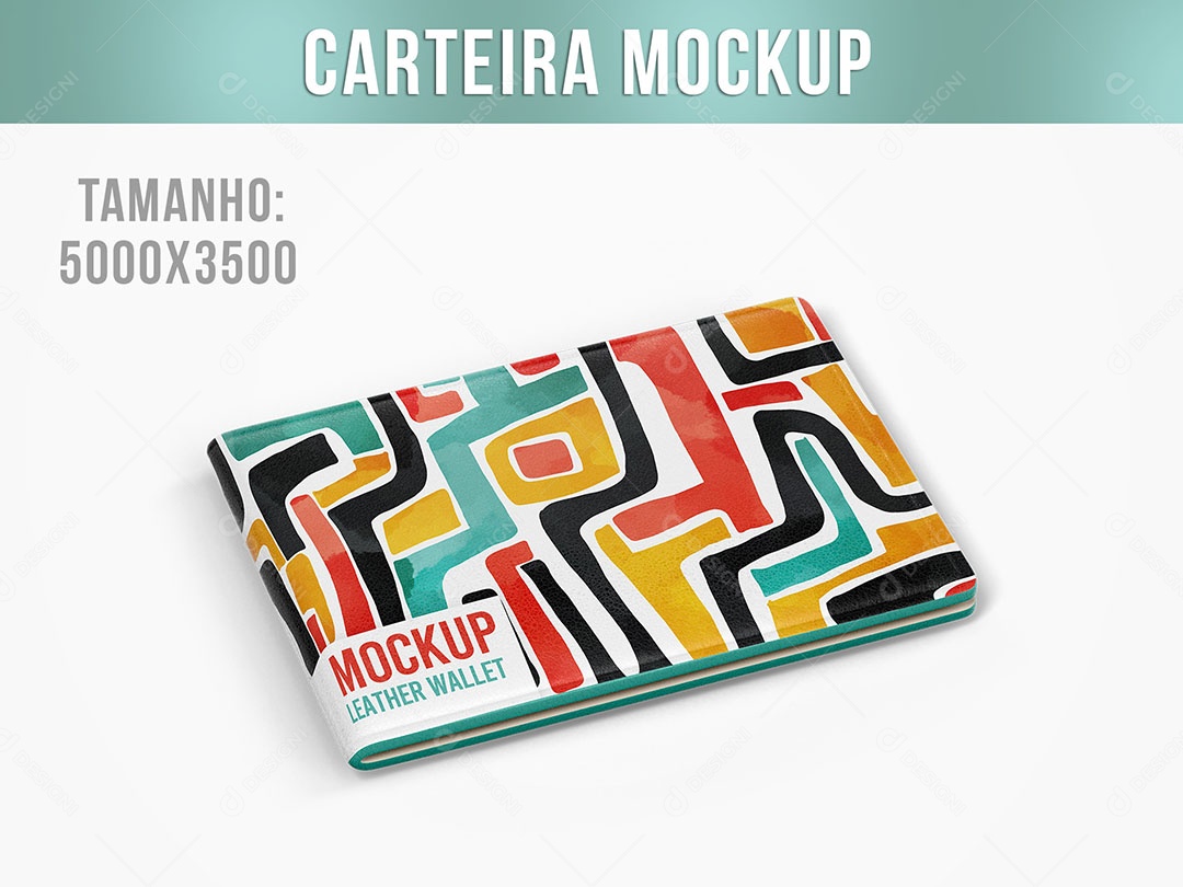 Mockup PSD Leather Wallet Editable