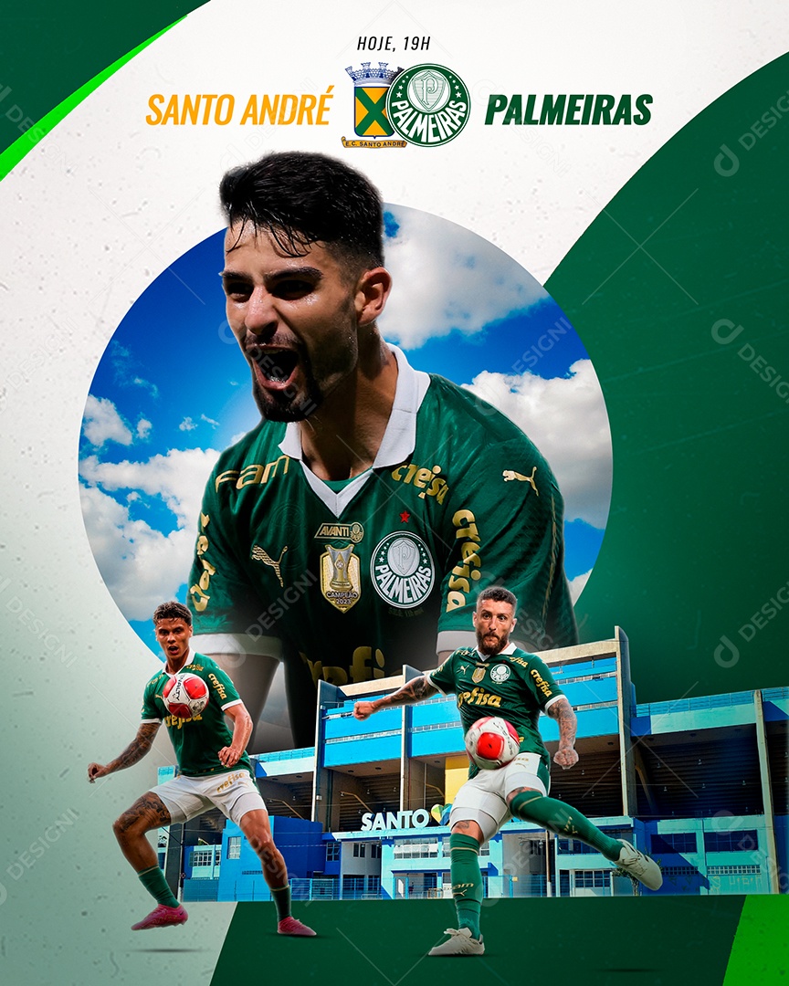 Feed Flyer Jogo de Futebol Social Mídia PSD Editável