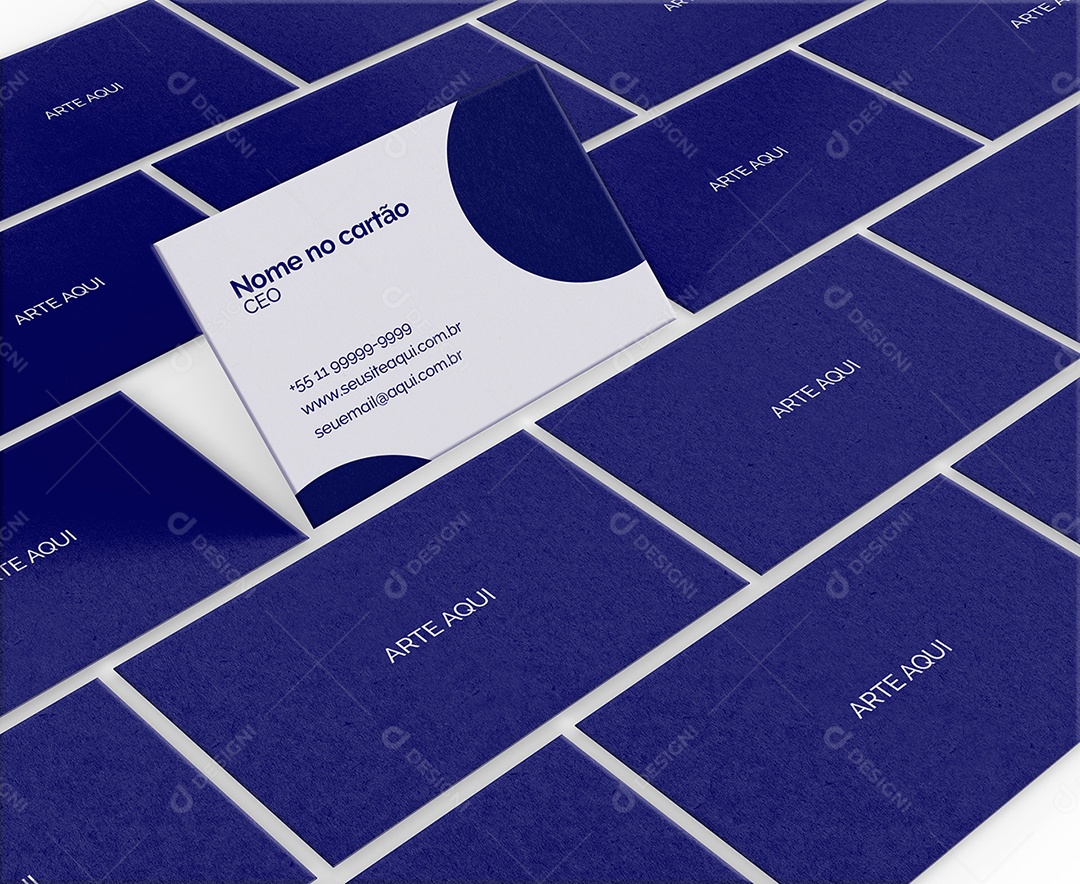 Mockup PSD Visitor Card Template Editable