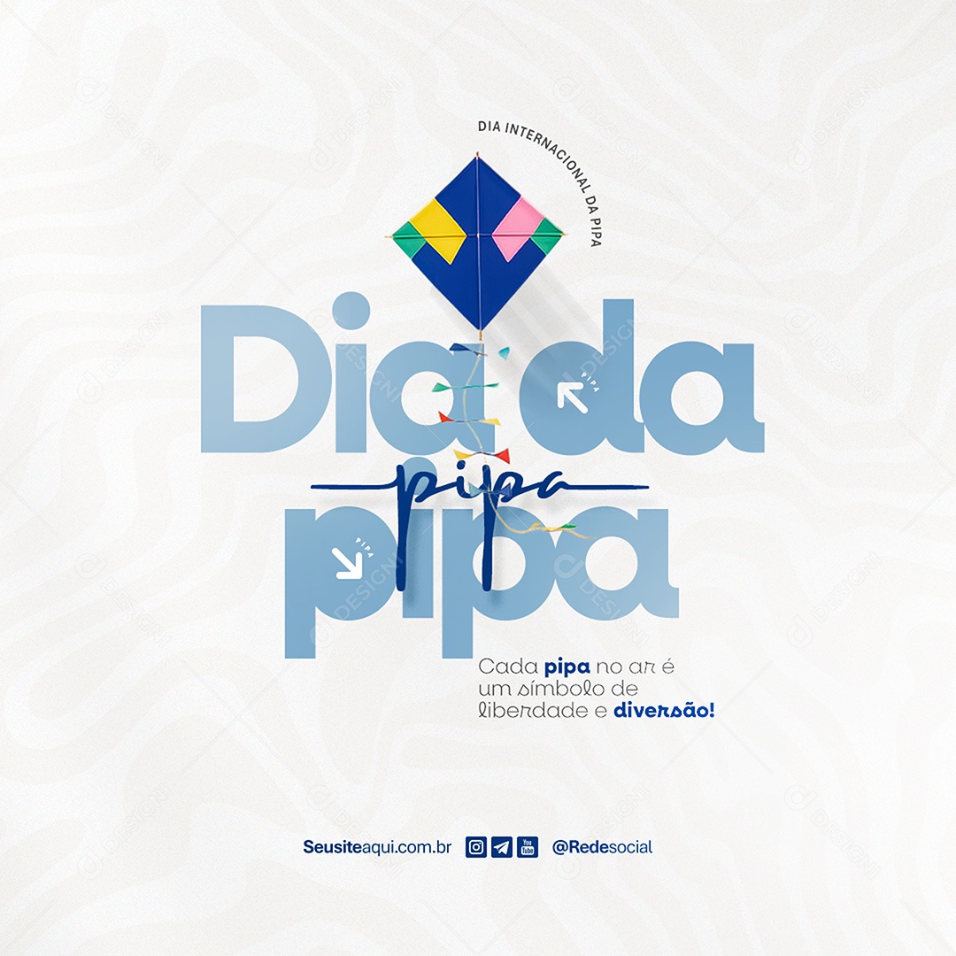 Dia da Pipa 29 de junho Social Media PSD Editável