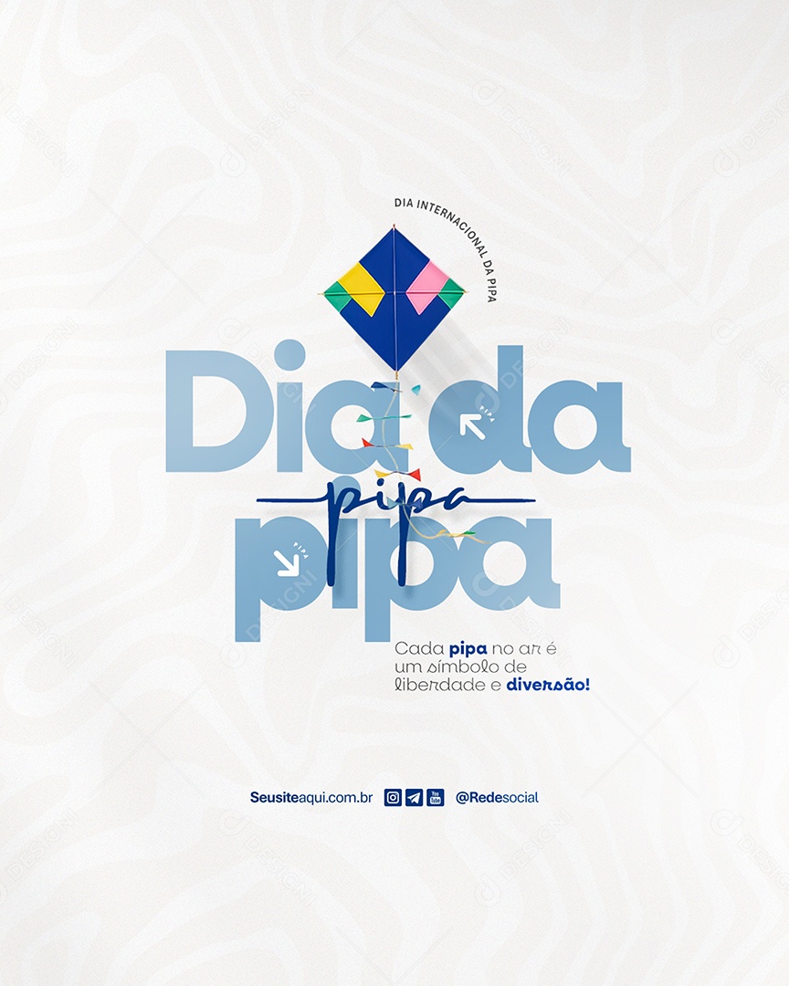 Dia da Pipa 29 de junho Social Media PSD Editável